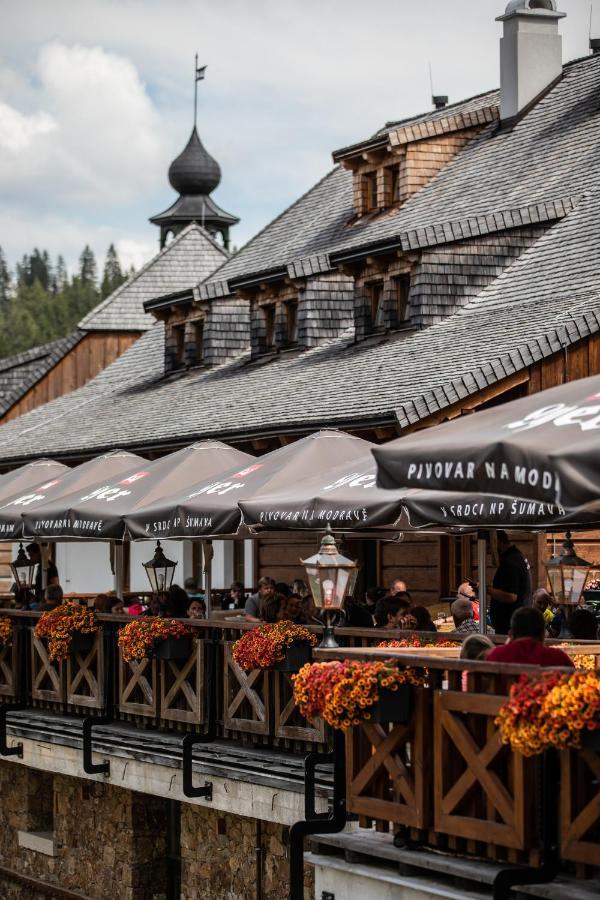 Pivovar Lyer Modrava Kültér fotó